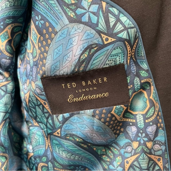 Ted Baker London Endurance 100% Wool Men’s Sports Coat Blazer Jacket Black 40S - Picture 9 of 10